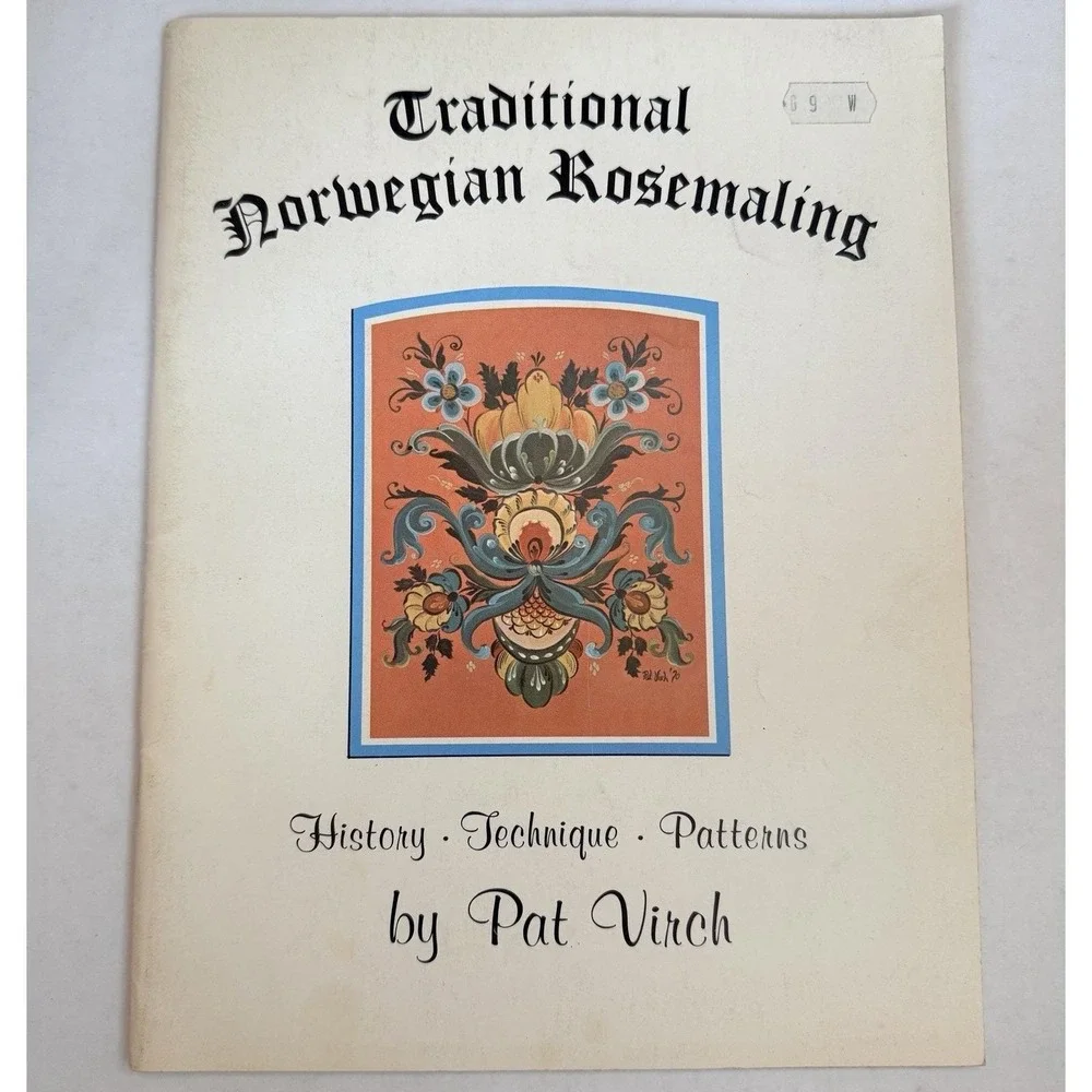 Vtg 1970 Traditional Norwegian Rosemaling: History Technique‎ Patterns Book